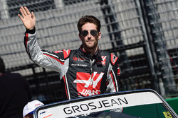 Romain Grosjean, Haas F1 lors de la parade des pilotes
