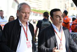 Jerome Stoll, Direttore Renault Sport F1 e Carlos Ghosn, Chairman Renault