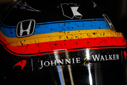 The helmet of Fernando Alonso, Andretti Autosport Honda