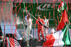 Podium: race winner Lewis Hamilton, Mercedes AMG F1, second place Valtteri Bottas, Mercedes AMG F1,