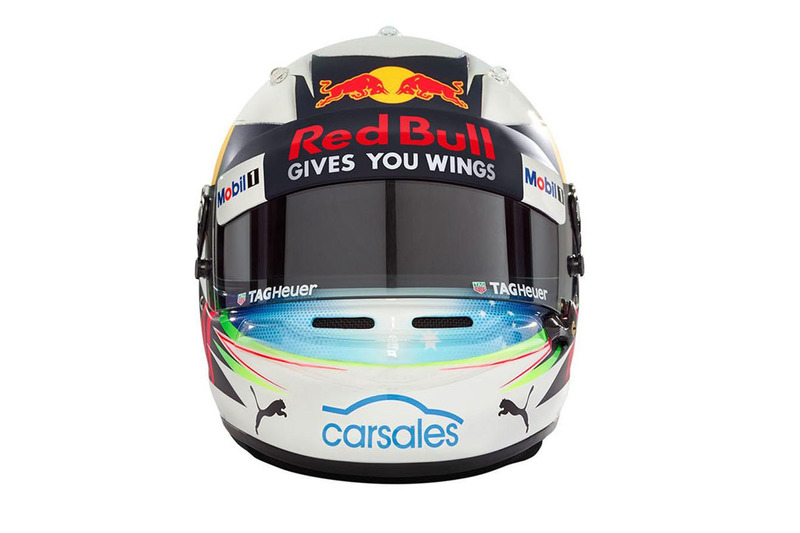 Le casque de Daniel Ricciardo, Red Bull Racing