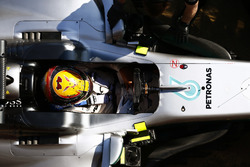 Lewis Hamilton, Mercedes AMG, in cockpit