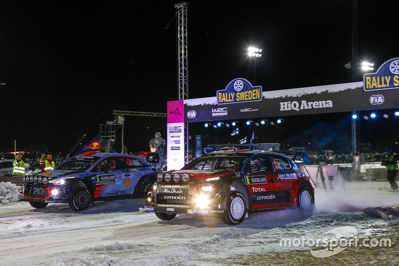 Craig Breen, Scott Martin, Citroën C3 WRC, Citroën World Rally Team, Daniel Sordo, Marc Marti, Hyundai i20 WRC, Hyundai Motorsport