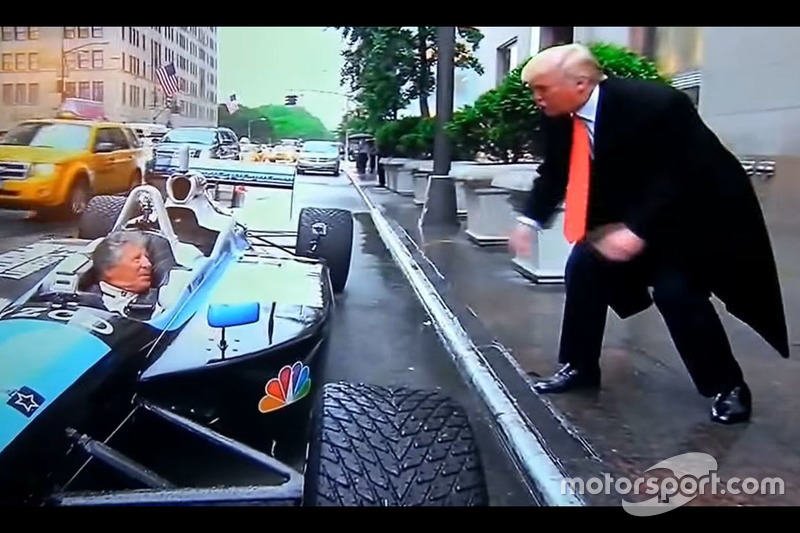 Donald Trump'ın Mario Andretti ile olan turları