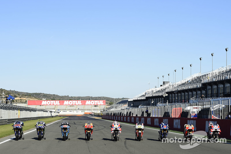 Los 9 ganadores, Jorge Lorenzo, Yamaha Factory Racing, Valentino Rossi, Yamaha Factory Racing, Jack Miller, Estrella Galicia 0,0 Marc VDS, Marc Márquez, Repsol Honda Team, Andrea Iannone, Ducati Team, Cal Crutchlow, Team LCR Honda, Maverick Viñales, Team