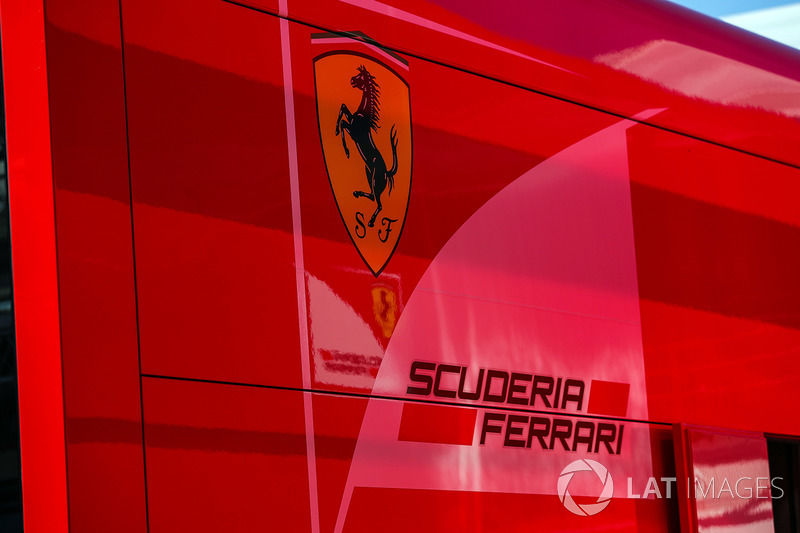 Ferrari Badge and Logo in the paddock