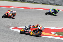 Marc Marquez, Repsol Honda Team; Dani Pedrosa, Repsol Honda Team; Valentino Rossi, Yamaha Factory Ra