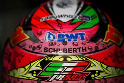 Le casque de Sergio Perez, Force India