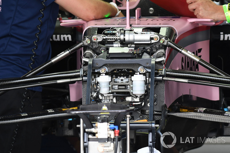 Suspension avant et châssis de la Sahara Force India VJM10