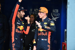 Daniel Ricciardo, Red Bull Racing and Max Verstappen, Red Bull Racing in parc ferme