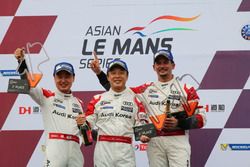 Podium GT winners: #31 Team Audi Korea Audi R8 LMS GT3: Kyong Ouk You, Marchy Lee, Alex Yoong