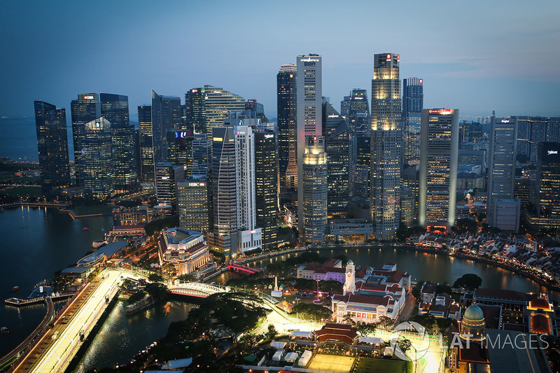 Aerial view from the 66th floor of the Swissotel