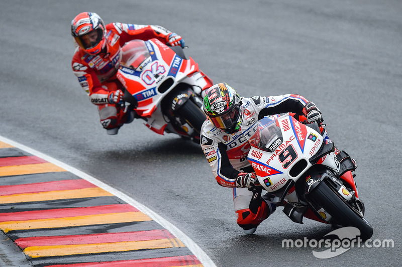 Petrucci leader en course, avant de chuter