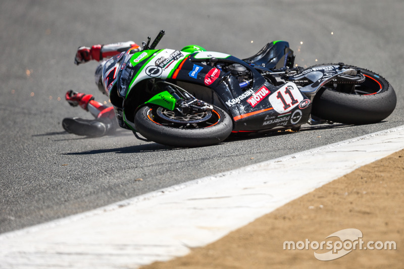 Saeed Al Sulaiti, Pedercini Racing crash at the corkscrew