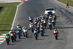 Start: Romano Fenati, Sky Racing Team VR46 leads
