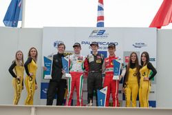 Podium, rostrum, Nick Cassidy, Prema Powerteam Dallara F312  Mercedes-Benz, Callum Ilott, Van Amers