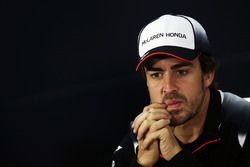 Fernando Alonso, McLaren in the FIA Press Conference  