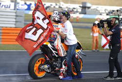 Race winner Marc Marquez, Repsol Honda Team, Alex Marquez, Marc VDS
