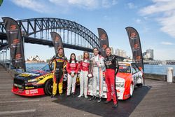 Chaz Mostert, Renee Gracie, Simona De Silvestro, Craig Lowndes et James Courtney