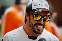 Fernando Alonso, McLaren on the drivers parade