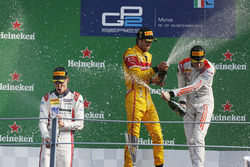 Podium: Antonio Giovinazzi, PREMA Racing Raffaele Marciello, RUSSIAN TIME and Gustav Malja, Rapax