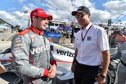 Race winner Will Power, Team Penske Chevrolet, Tim Cindric
