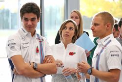 Valtteri Bottas, Williams; Lance Stroll, Williams; Claire Williams, Williams, Stellvertretende Teamc