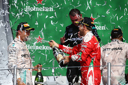 Podium: race winner Lewis Hamilton, Mercedes AMG F1, second place Nico Rosberg, Mercedes AMG F1, third place Sebastian Vettel, Ferrari