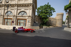 Gulhuseyn Abdullayev driving around the Baku City Circuit