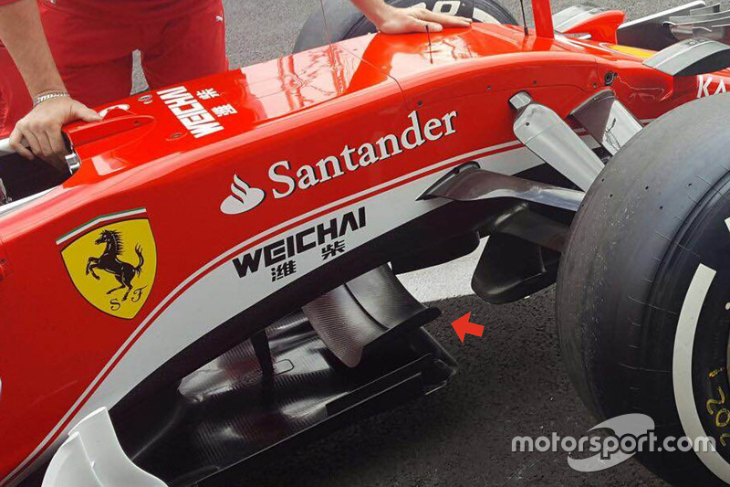 Ferrari SF16-H: Splitter-Winglet