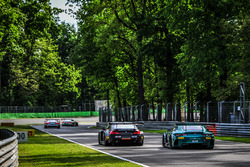 #57 AMG-Team Black Falcon, Mercedes-AMG GT3: Hubert Haupt, Adam Christodoulou, Andreas Simonsen; #12 Boutsen Ginion Racing, BMW M6 GT3: Olivier Grotz, Karim Ojjeh, Julian Darras