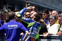 Ganador, Valentino Rossi, Yamaha Factory Racing en el parc ferme