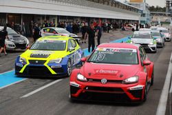 Benjamin Leuchter, Racing One, VW Golf GTI TCR; Antti Buri, LMS Racing, SEAT Leon TCR