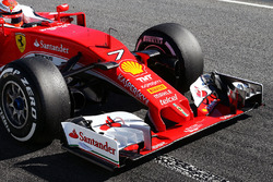 L'aileron avant de Kimi Raikkonen, Ferrari SF16-H