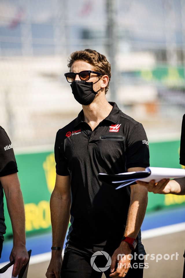 Romain Grosjean, Haas F1, recorre la pista