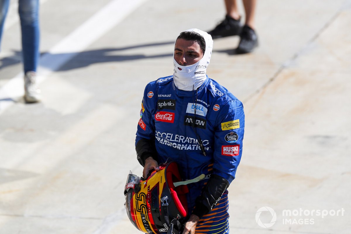 Carlos Sainz Jr., McLaren in Parc Ferme