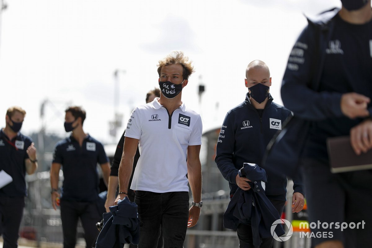Pierre Gasly, AlphaTauri dans la voie des stands