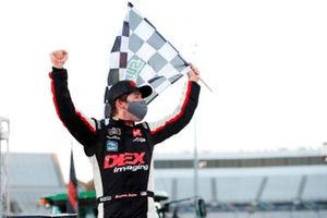 Race winner Harrison Burton, Joe Gibbs Racing, Toyota Supra