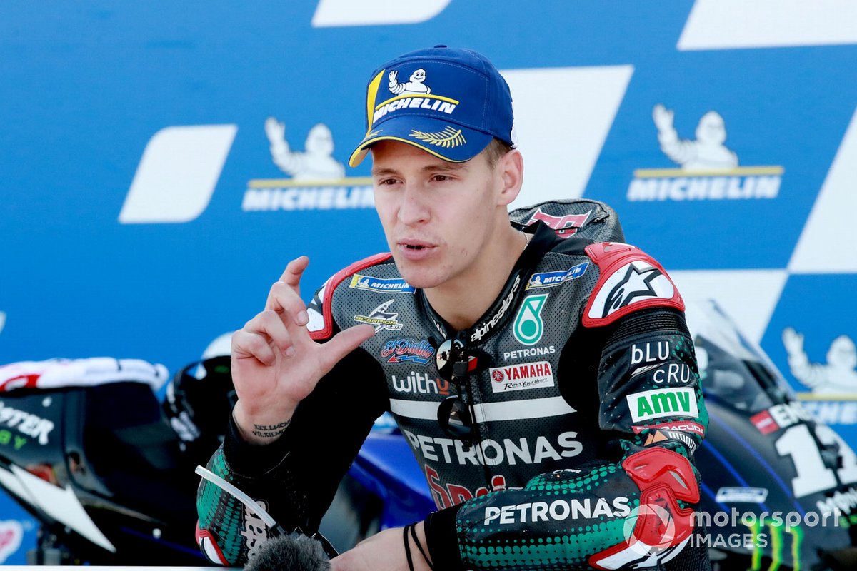 Ganador de la pole Fabio Quartararo, Petronas Yamaha SRT
