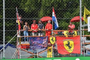 Ferrari fans and banners 