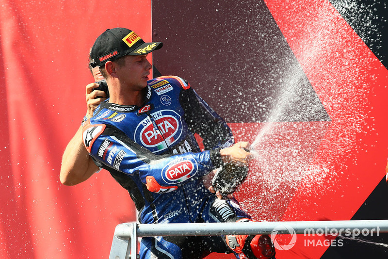 Podium : le deuxième Michael van der Mark, Pata Yamaha