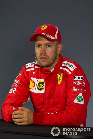 Sebastian Vettel, Ferrari in the Press Conference 