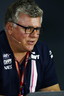 Otmar Szafnauer, Racing Point Force India Team Principal in a press conference