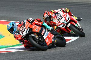 Marco Melandri, Aruba.it Racing-Ducati SBK Team, Lorenzo Savadori, Milwaukee Aprilia