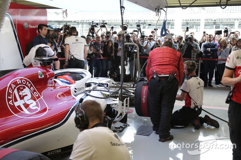 Tatiana Calderón, Sauber C37 piloto de prueba