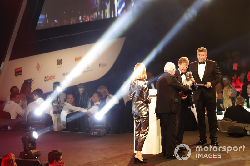 Malcolm Wilson is presented with the Rally Car of the Year award