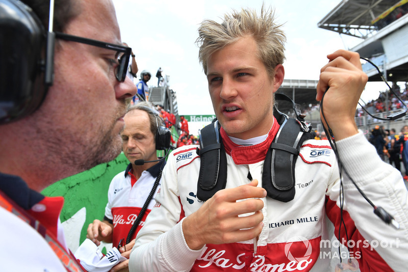 Marcus Ericsson, Alfa Romeo Sauber F1 Team on the grid