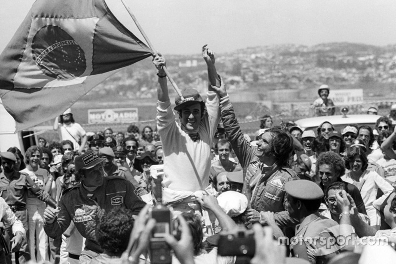 Entre os brasileiros, Emerson Fittipaldi, Nelson Piquet, Ayrton Senna e Felipe Massa venceram em casa em duas ocasiões. José Carlos Pace (foto), que dá nome ao Autódromo de Interlagos, triunfou em 1975.