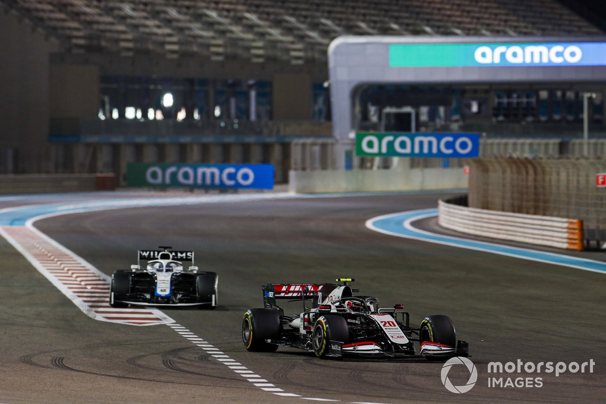 Kevin Magnussen, Haas VF-20, George Russell, Williams FW43