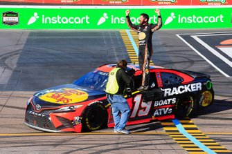 Race winner Martin Truex Jr., Joe Gibbs Racing, Toyota Camry
